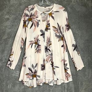 Free People Electric Orchid Print Swing Tunic Dress Womens S Floral Boho